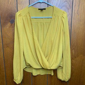 FOREVER 21 YELLOW TOP | S
